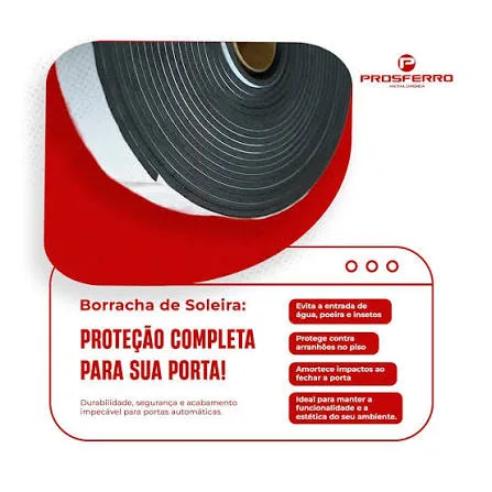 Rolo de borracha de vedação para soleira de porta de enrolar